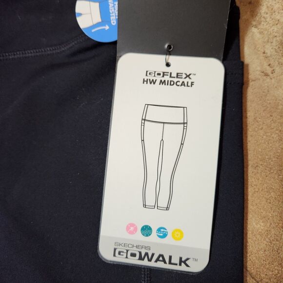 Skechers Go Walk Go Flex Leggings – Women’s Small, Black, Midcalf, NWT - Picture 5 of 7